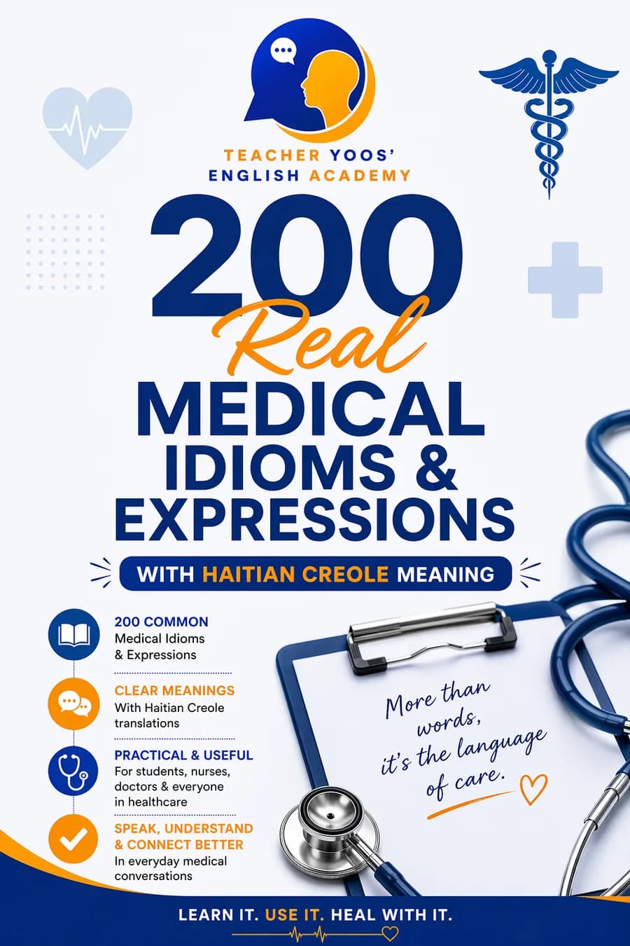 Photo of 200 MEDICAL REAL MEDICAL ENGLISH IDIOMS